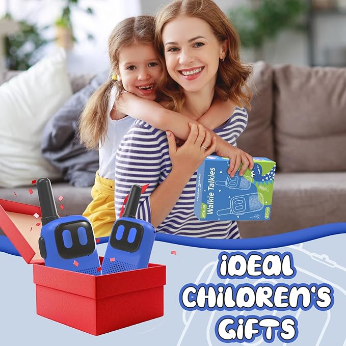 Selieve Walkie Talkies for Kids 2 Pack Toys for 3-7 Years Old Boys 1000FT Range 2 Channels 2 Way Radio,Walkie-Talkies Gifts for 3 4 5 6 7 8 Year Old Boy Toddler Backyard Camping Toys
