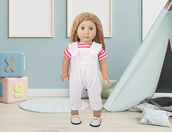 MSYO 10 Sets Doll Clothes for 17 - 18 Inch Dolls, Diverse Outfits (Floral, Polka Dot, Unicorn) & Accessories, Fashion Dress - Up Set for Girl Doll Play & Gifting