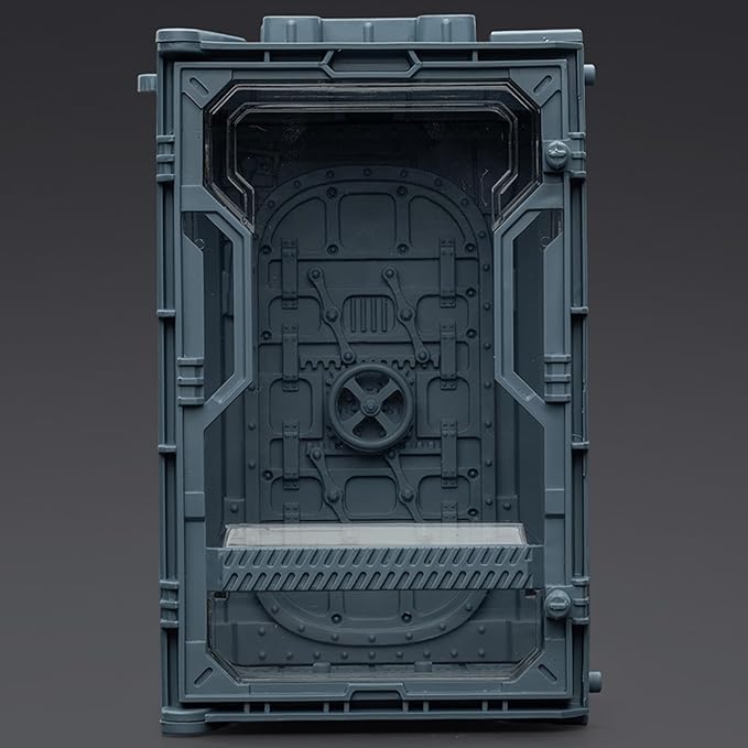 JOYTOY 5'' Display Box,Action Figures Display Case - Individual Soldier Hangar Display Case - Titanium Grey B - Dustproof Collectibles Box Ages 15+