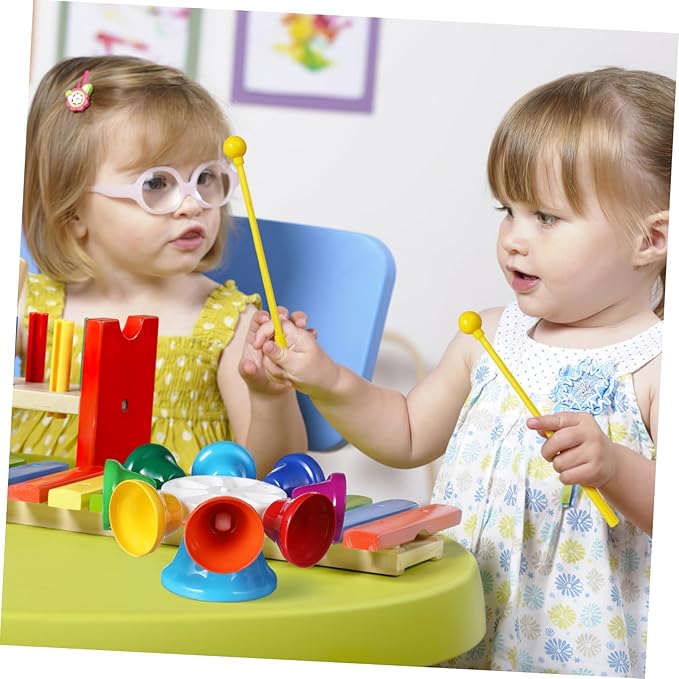 Eight Tone Bell Musical Instrument for Early Education Lightweight for Daycare and Classrooms Engages Hands Learning