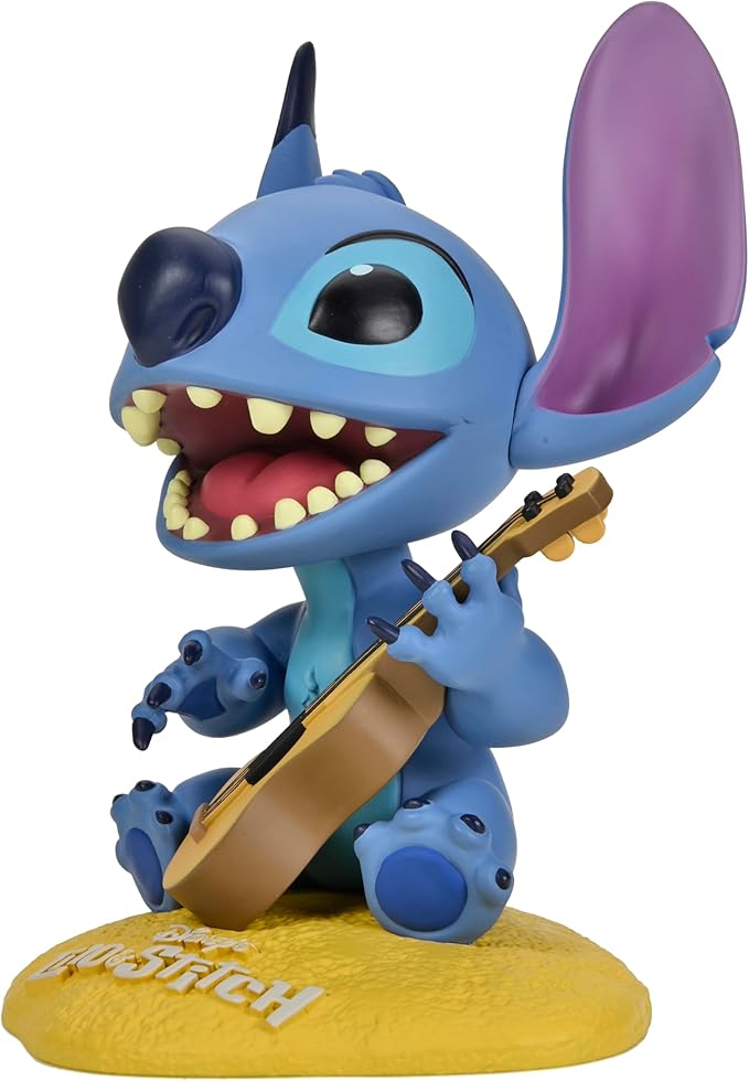 NECA Disney's Lilo & Stitch 6.5" Stitch with Ukulele Head Knocker Bobblehead