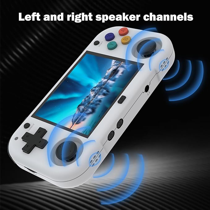 XU Mini M Retro Handheld Game Consoles, 2.8 inch IPS Screen, Built-in 64G TF Card, with 2600 mAh Battery Life 6 Hours with Case Gray