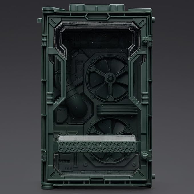 JOYTOY 5'' Display Box,Action Figures Display Case - Individual Soldier Hangar Display Case - Starhunt Green A - Dustproof Collectibles Box Ages 15+