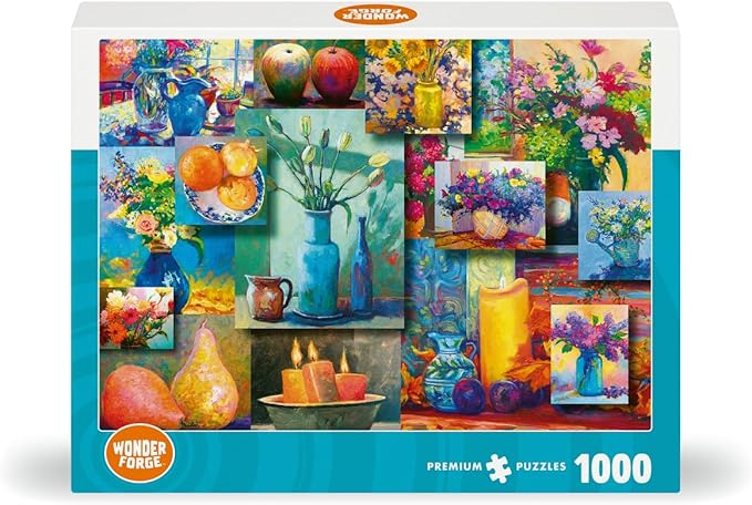 Wonder Forge Still Life Beauty 1000 Piece Jigsaw Puzzle for Adults | Unique, Perfectly-Fitting Pieces | Fun, Vibrant Imagery | Amazon Exclusive