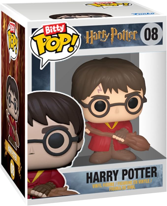 Funko Bitty POP! HP - Dumbledore, 4-Pack - Albus Dumbledore, Nearly Headless Nick, Minerva McGonagall and A Surprise Mystery Mini Figure - 0.9 Inch (2.2 Cm) - Harry Potter Collectable - Gift Idea