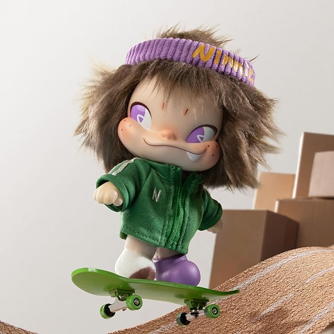 52TOYS NINNIC – Wild & Free Keychain Vinyl Face Plush Doll Collectible Toy- 5.12inch Action Figures with Soft Touch, Movable Joints, Perfect for Home Decor & Gifts