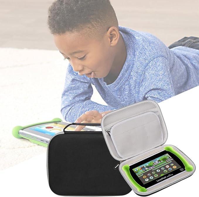 Aproca Hard Case Compatible with Leapfrog LeapPad Academy Kids’ Learning Tablet/Epic Academy Edition/LeapPad Ultimate, Portable Storage Bag for Accessories (Black)