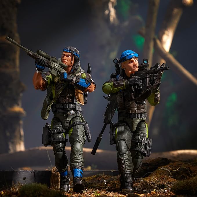 G.I. Joe Classified Series #128, Mad Marauders Low-Light, Spirit Iron-Knife & Niyol, 2 Collectible 6 Inch Action Figures with 28 Accessories