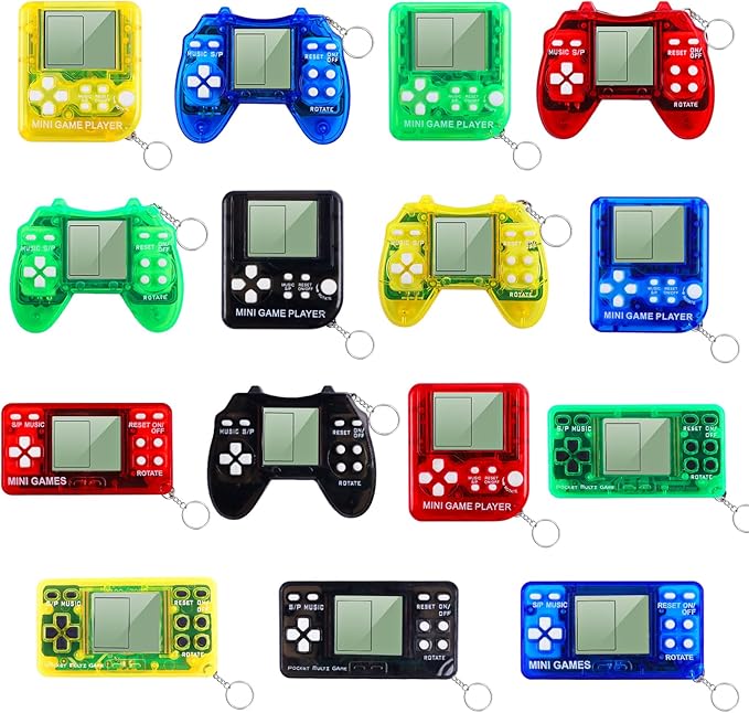 15PCS Video Game Party Favors for Kids, Video Game Keychain Party Supplies, Party Favors for kids 8-12, Classroom Prizes Birthday Gifts