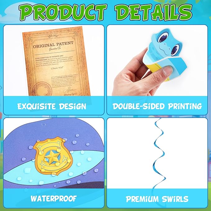 62 Pcs Cartoon Animal Hanging Swirl City Animals Adventure Birthday Banner Cute Animals Hanging Streamer for City Animal Themed Cartoon Movie Fans Birthday Party Baby Shower Supplies