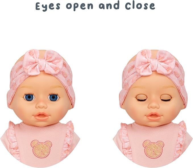 Baby Born Learn to Walk Baby Doll Annabell - Blue Eyes: Realistic Features for Kids Ages 3+, Walks, Crawls, Sits & Kicks, Eyes Open & Close, Multiple Sound Effects