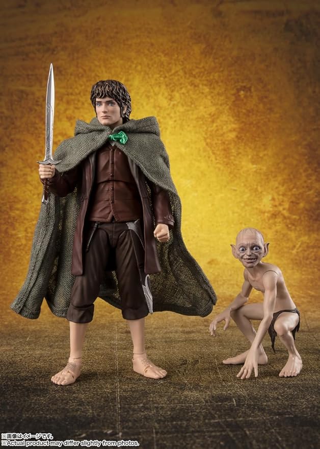 TAMASHII NATIONS - The Lord of The Rings - Frodo Baggins & Gollum (The Lord of The Rings: The Fellowship of The Ring) S.H.Figuarts Action Figure
