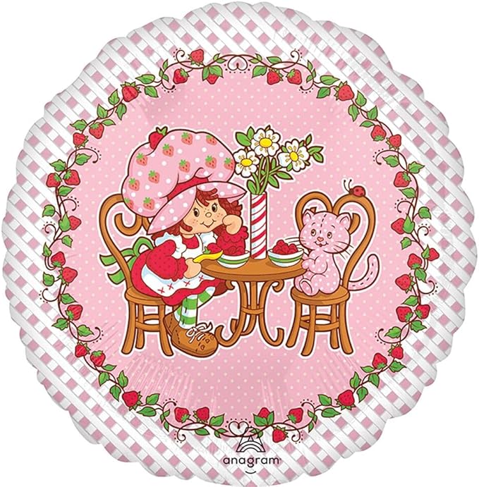 Anagram Birthday Party Supplies Strawberry Girl Shortcake Jumbo Shape Balloon Bouquet Decorations
