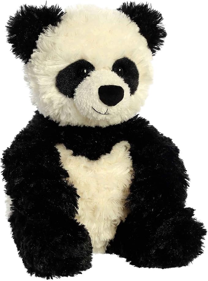 Aurora® Snuggly Tubbie Wubbies™ Panda Stuffed Animal - Comforting Companion - Imaginative Play - Black 10 Inches