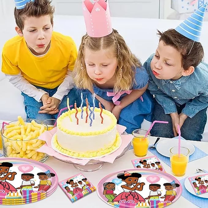 40pcs Gracies Corner Birthday Party Decoration include Napkins,Plates, for Gracies Corner party Supplies