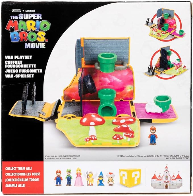THE SUPER MARIO BROS. MOVIE – Van Playset with 1.25” Mini Mario Figure
