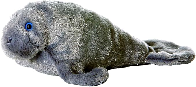 Aurora® Adorable Mini Flopsie™ Manny™ Stuffed Animal - Mini Companions Ready for Playful Adventures - for Kids All Ages, Toddlers, Adults, and Families - Gray 8 Inches