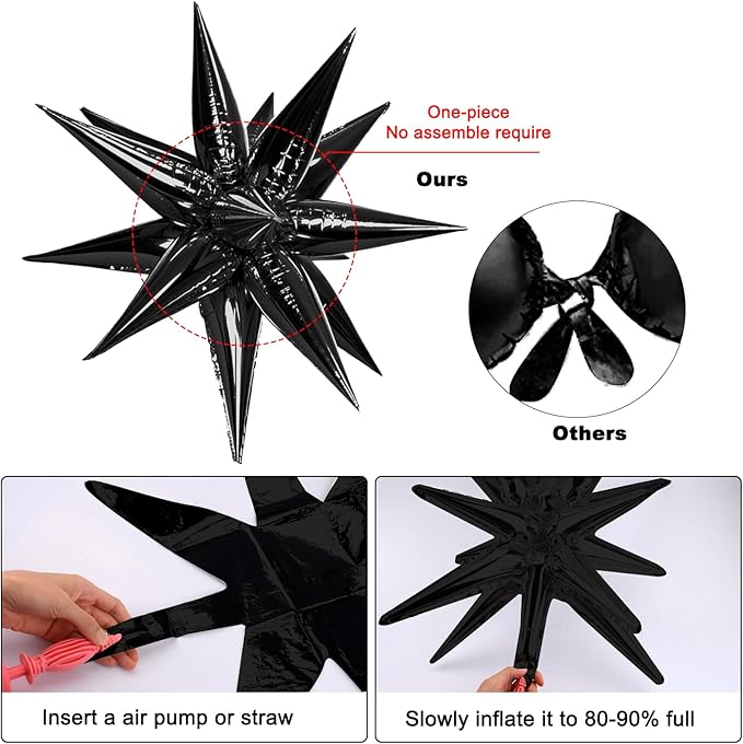 Red Birthday Decorations for Men Women Boys Girls, 75 PCS Red and Black Party Decorations Happy Birthday Backdrop Banner Party Supplies Confetti Star White and Black Balloons Arch Tablecloth