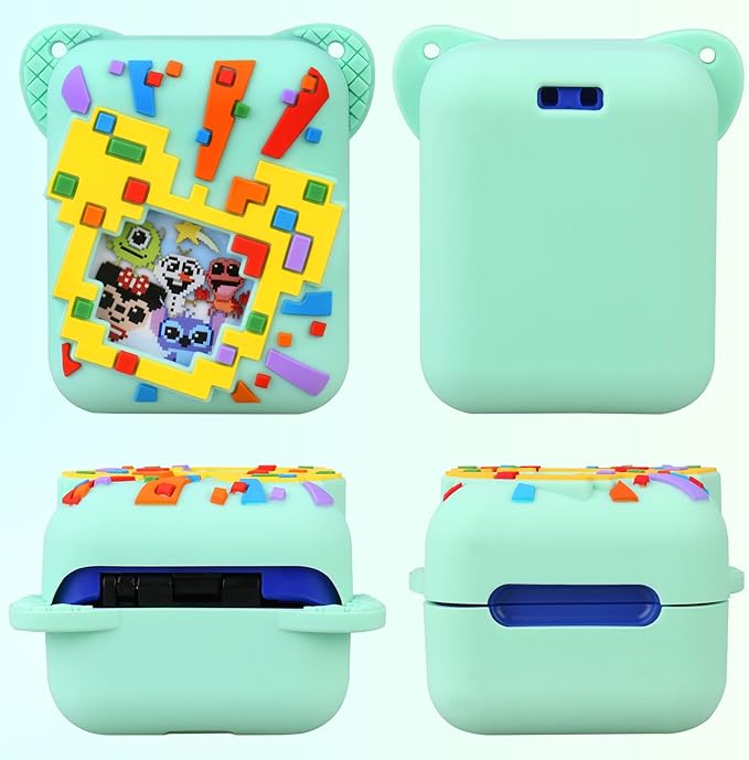 Silicone Cover Case for Bitzee Disney Interactive Toy, Soft Silicone Protective Bag, Protective Skin Sleeve for Bitzee Virtual Electronic Pets Accessories, Green
