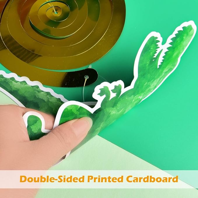 Watercolor Dinosaur Hanging Swirl - 24PCS Dinosaur Party Decorations for Boys Kids Dino Theme Birthday Party Supplies Jurassic World Hanging Spiral Garlands Ceiling Decor