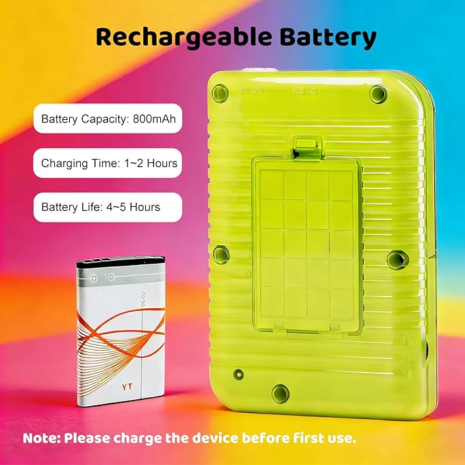 Kids Handheld Game Console Pre-Loaded 400 Classic Games, Portable Video Game Console with 2.8" Color Screen, Rechargeable Battery, Handheld Electric Game Console for Boys Girls (Green)