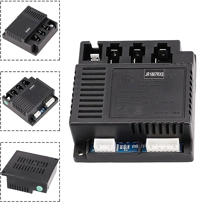 JR-RX-12V 6V 24V Electric Vehicle Receiver Module for Remote Control Toy Car Parts, RC 1, RC 2, RC 3, RC 4, JR-RX-6V, JR-RX-6V receiver, Children Electric Car Remote Control(JR1922RXS-D2 12V Receiver)
