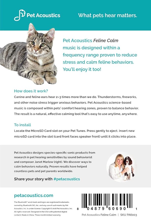 Pet Acoustics SD Card Expansion - Feline Calm