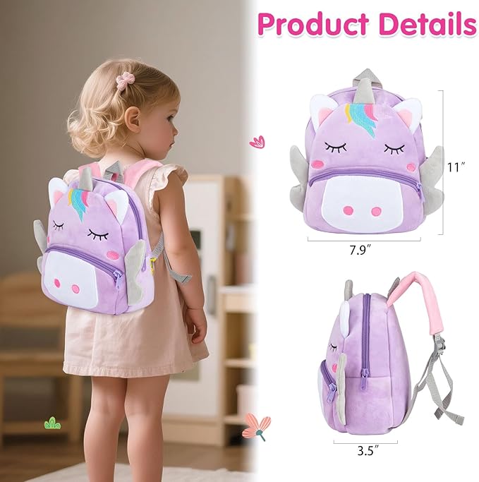 Pedolltree Reborn Baby Dolls Clothes Girl Unicorn Theme Outfit Accessories 13 Pcs for 17-22 Inch Reborn Dolls Newborn Baby Girl with Pink Unicorn Backpack