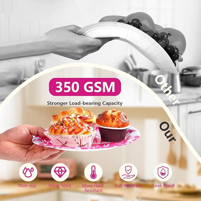 96 Pcs 13th Birthday Party Supplies Disposable Hot Pink 13 Plates and Napkins Tableware Set 13th Birthday Decorations for Girls Thirteen Official Teenager Happy 13 Years Old birthday Party Serves 24
