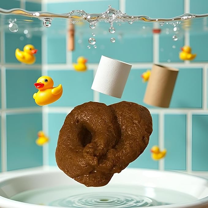 Fake Poopy Toy, Brown Realistic Fake Poop, Novelty Floating Fake Poop Toys for April Fools' Day Prank, Perfect Gag Gift, Prank Gift, Poopy Games