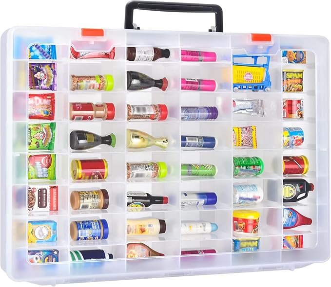 FULLCASE Case Compatible with 5 Surprise for Mini Brands Toys Series 1-4 Mystery Capsule Storage, for Mini Mart Collection Organizer for Collectibles(Case Only) (Multicolor)