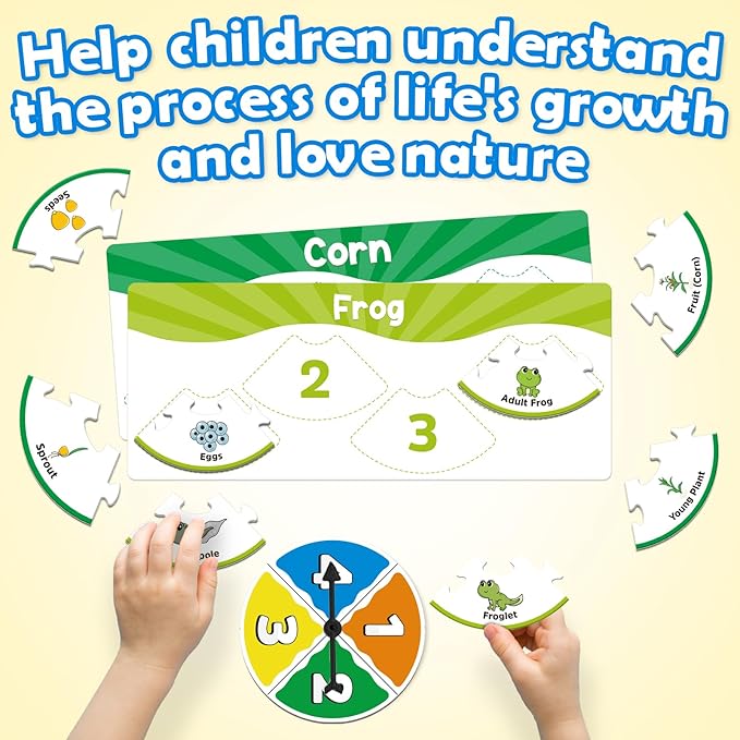 Life Cycle Toys for Kids, Toddler Puzzles, Preschool Science Kits for Kids 3-5, Kindergarten Learning Activities, Learning Education Toys, PreK Classroom Essentials, Homeschool Supplies