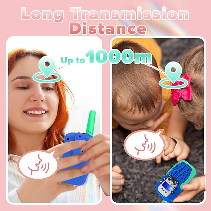 Retevis RT388 Kids Walkie Talkies Gifts for Family Games Outdoor Bundle with EZTalk 80 Walkie Talkies for Kids, Science STEM Kits DIY Toys for Boys Girls Ages 6-12 Stocking Stuffers