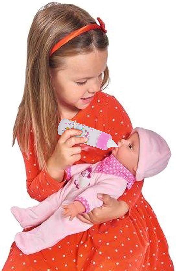fash n kolor® My Sweet Baby Disappearing Doll Feeding Set, Baby Care 6 Piece Doll Feeding Set - for Toy Stroller | 2 Milk & Juice Bottles with 2 Toy Pacifier for Baby Dolls Set - Kids Gift Set