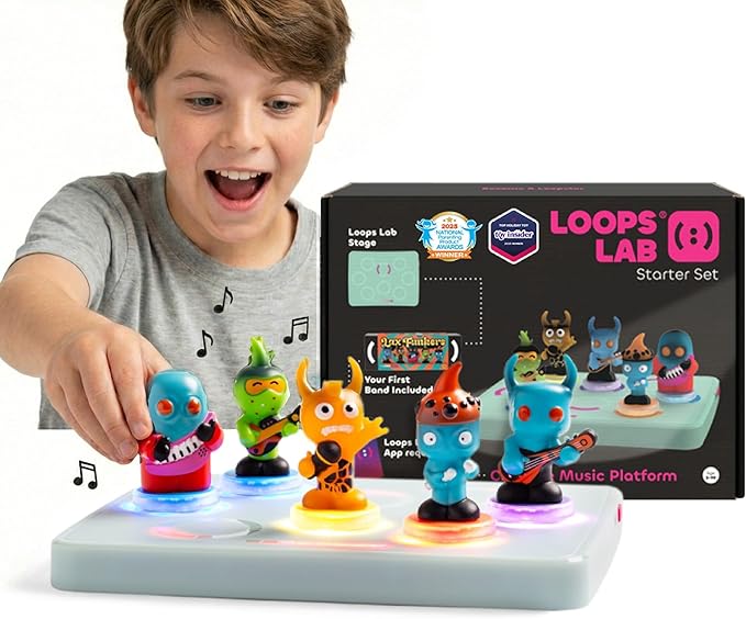 LOOPS Lab's Starter DJ Set – Mix, Create Music with Collectible Band Figurines