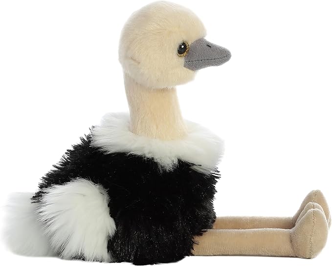 Aurora® Adorable Mini Flopsie™ Ozzi™ Stuffed Animal - Mini Companions Ready for Playful Adventures - for Kids All Ages, Toddlers, Adults, and Families - Black 8 Inches