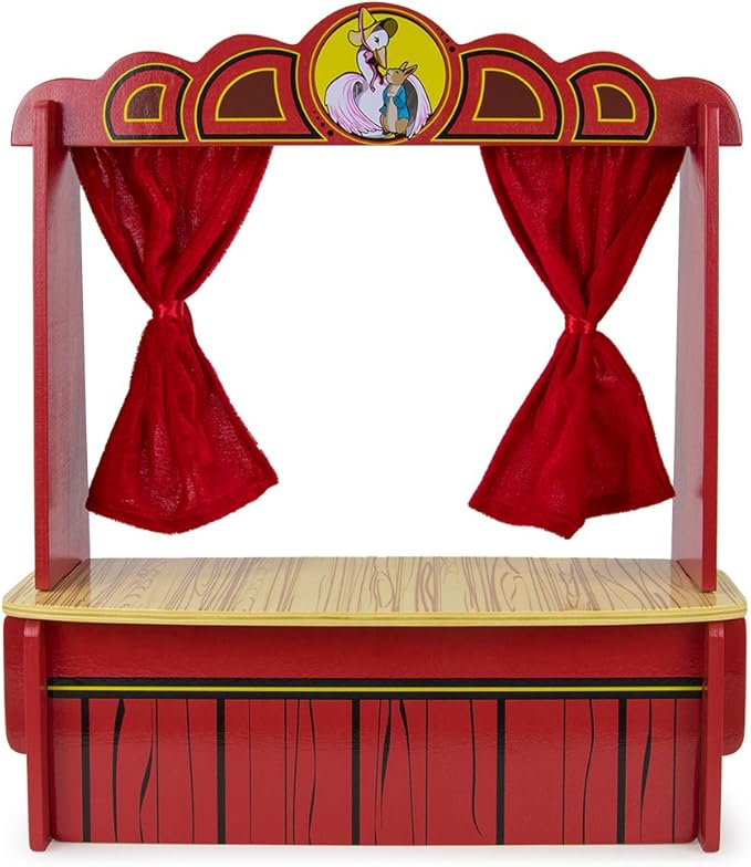 Imagination Generation Wooden Wonders Mother Goose's Tabletop Puppet Theater