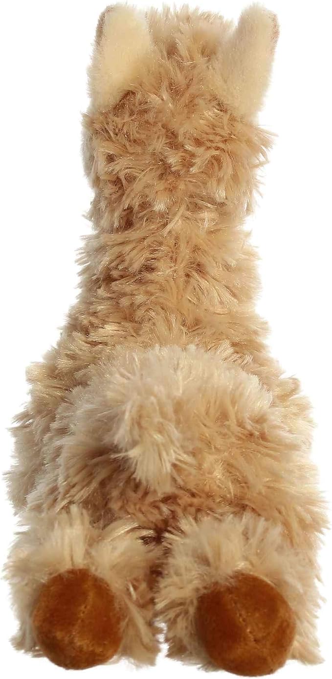 Aurora® Adorable Mini Flopsie™ Louis Llama™ Stuffed Animal - Mini Companions Ready for Playful Adventures - for Kids All Ages, Toddlers, Adults, and Families - Brown 8.5 Inches