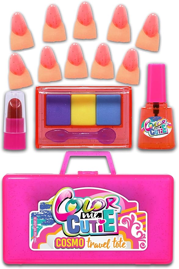 JA-RU Makeup Toy for Girls (1 Beauty Kit) Eyeshadow Palette, Toy Lipstick, Nail Gloss, Fake Nails. Kids Pretend Play. Princess Beauty Set. Birthday Girl Gifts & Accessories. 1621-1