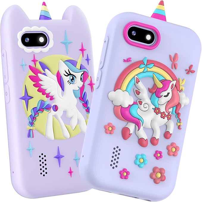 Kids Smart Phone for Girls Gifts - Toddler Christmas Birthday Gift for Age 3 4 5 6 7 8 9 10 Year Old, Kids Cell Phone Toy with Touchscreen, Dual Cameras, Learning, Music Player, Games with 32 GB Card