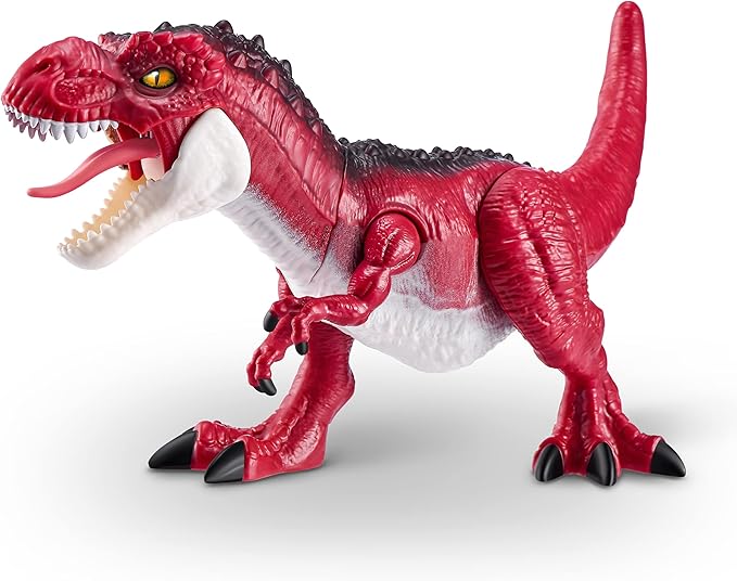 Robo Alive Dino Action T-Rex by ZURU Dinosaur Toys, Real Biting Action, Lifelike Roars Sound, Robotic Interactive Reptile Toy for Boys