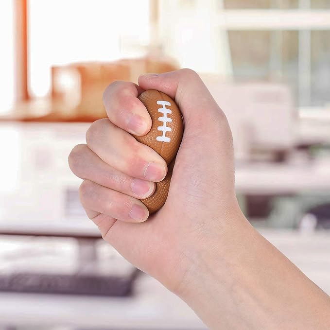 Uogw 36Packs Football Stress Balls, 2.17" Mini Foam Footballs,Superbowl Decoration Party Favor, Mini Foam Squeeze Sports Balls for Party Supplies and Outdoor Games