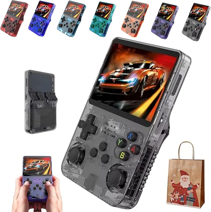 RETROBOY - Retro BOY Play Game Handheld Game Consoles, 3.5-in 4K HD Screen, 3500mAh Battery Long Battery Life, Open Source Games Player, Built-in 64G/128G (Black, 64, GB)