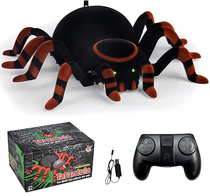 Wall Climbing Spider,Rc Car Toys for Kids,Remote Control Cars,Wall Crawler Robot Spider,Fun Kids Toys,Cool Prank Gadgets 2025,Halloween Christmas Birthday Gifts for Boys Girls Teens