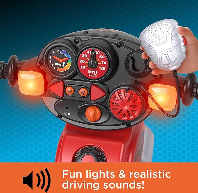Fisher-Price Harley Davidson Toddler Tricycle Ride-On Preschool Toy, Lights & Sounds Trike with Adjustable Seat (Amazon Exclusive)