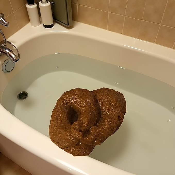 Realistic Floating Fake Poop Toy - April Fools' Day Prank Gag Gift with Brown Proof Design | Hilarious Novelty Prank Supplies for Adults,Gag Gifts, Prank Party Accessories