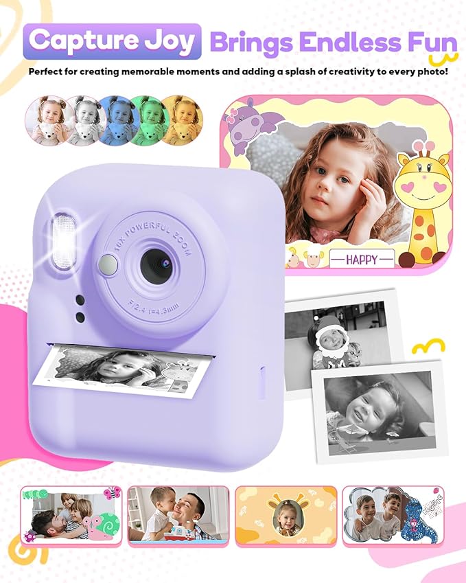Kids Smart Phone 3.5" Touchscreen + Kids Camera Instant Print