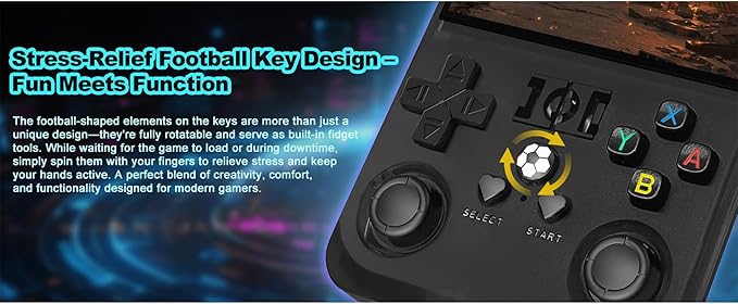 R36s max Retro Gaming Console Handheld Game Console , Game Emulator Handheld Console, 4K HD 4.0" IPS Screen, Preloaded 18,000+ Retro Games Portable Video Games(Black 64GB MAX)
