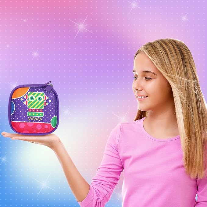 Hard Carrying Case and Silicone Cover for Bitzee Interactive Toy Digital Pet,Protective Case for Bitzee Virtual Electronic Pets Kids, Accessories for Bitzee Interactive Toy Digital Pet, Purple