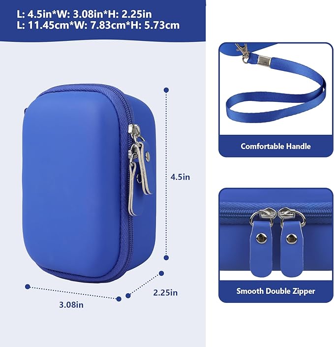 Carrying Case for Bitzee Disney/Magicals/Wizarding World Harry Potter Interactive Characters Inside Interactive Toy Digital Pet, Disney Toys & Digital Pet Kids Toys for Girls & Boys, Deep Blu